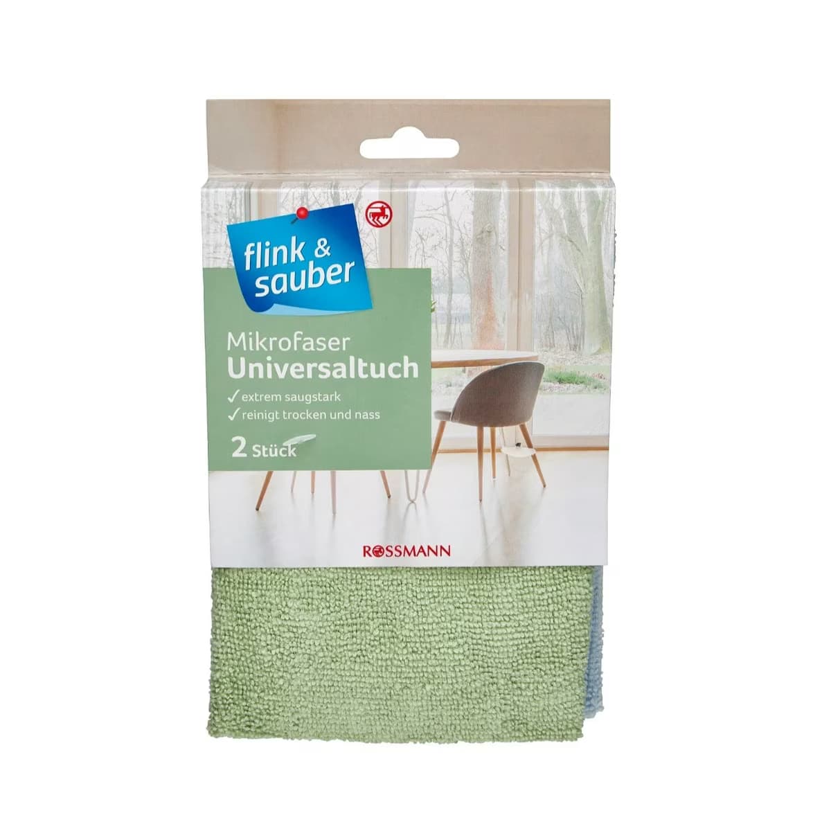 Flink & Sauber Mikrofiber Çok Emici Genel Temizlik Bezi 32x35 cm 2 adet