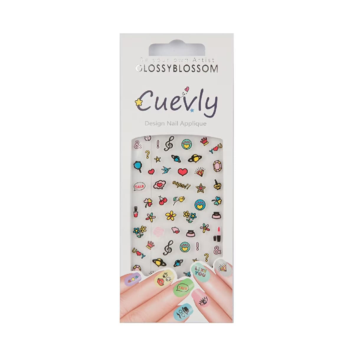 Glossy Blossom Tırnak Süsleme Sticker Cuevly-96678 - Gratis
