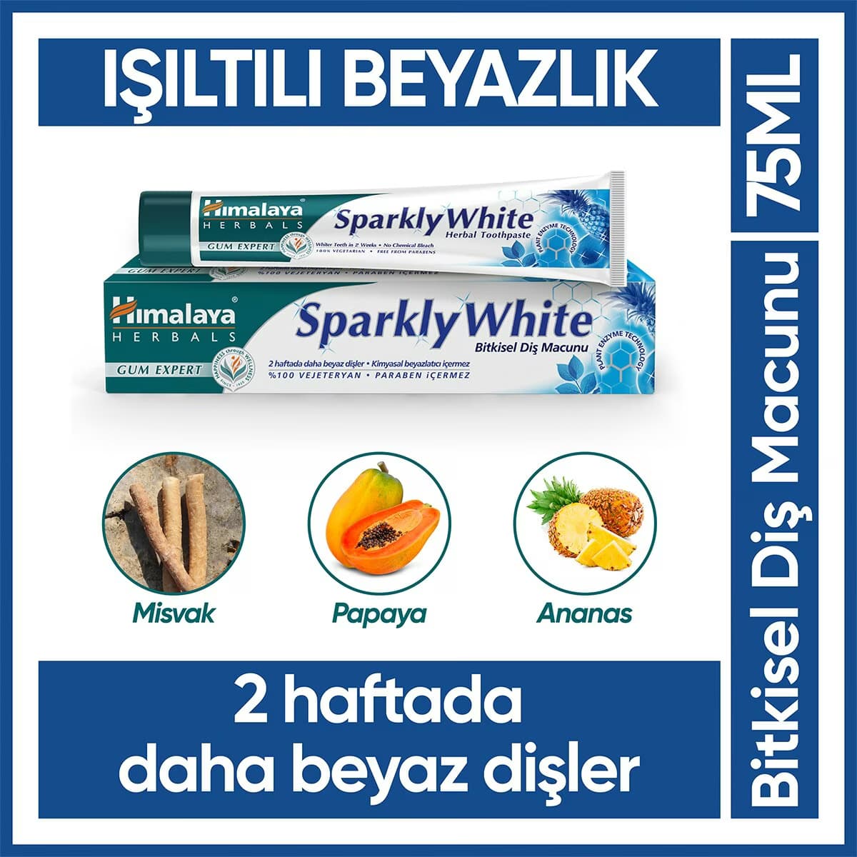 Himalaya Işıltılı Beyazlık Diş Macunu 75 ml