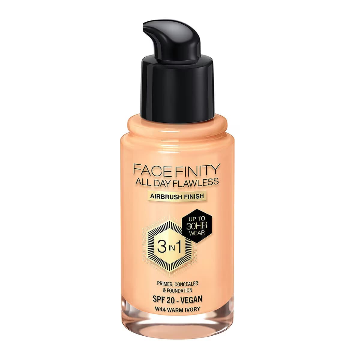 Max Factor Facefinity 3in1 Fondöten No: 44 Warm Ivory