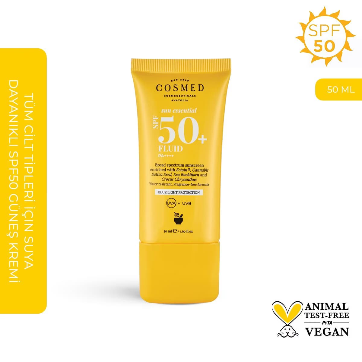 Cosmed Güneş Koruyucu Krem Tüm Ciltler Spf50 50 ml