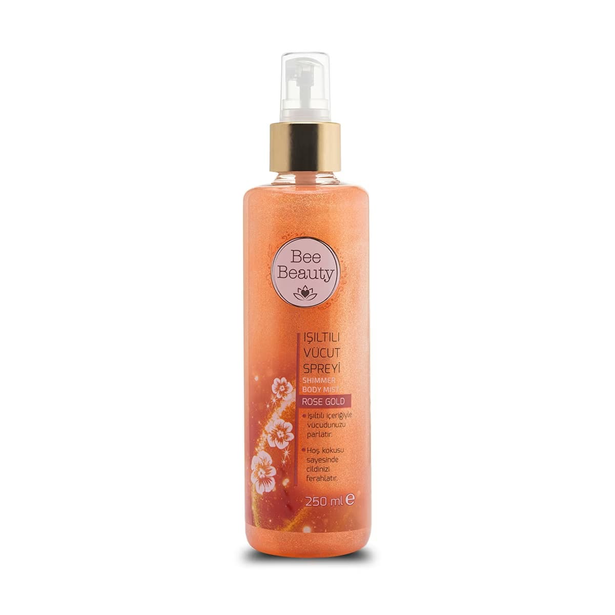 Bee Beauty Rose Gold Işıltılı Vücut Spreyi 250 ml - Gratis