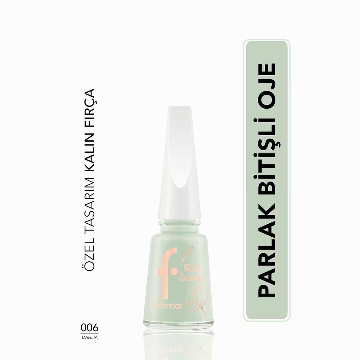 Flormar Blossom Yüksek Pigmentli & Parlak Bitişli Kalın Fırçalı Oje No: 008 Carnation