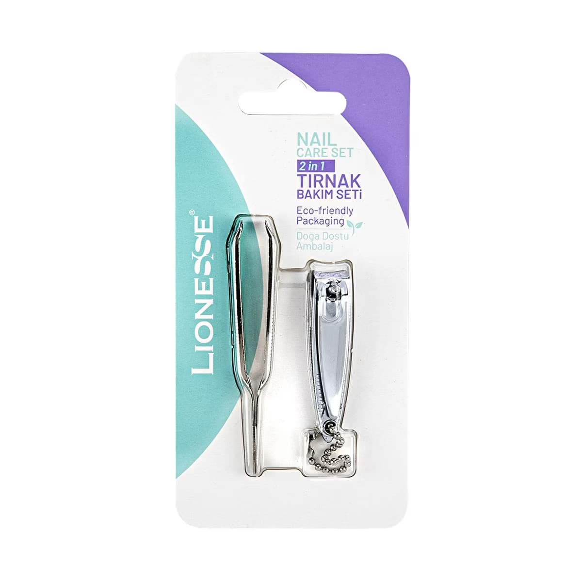 Lionesse 5108 İkili Kişisel Bakım Seti (Tırnak Makası + Cımbız) - Gratis
