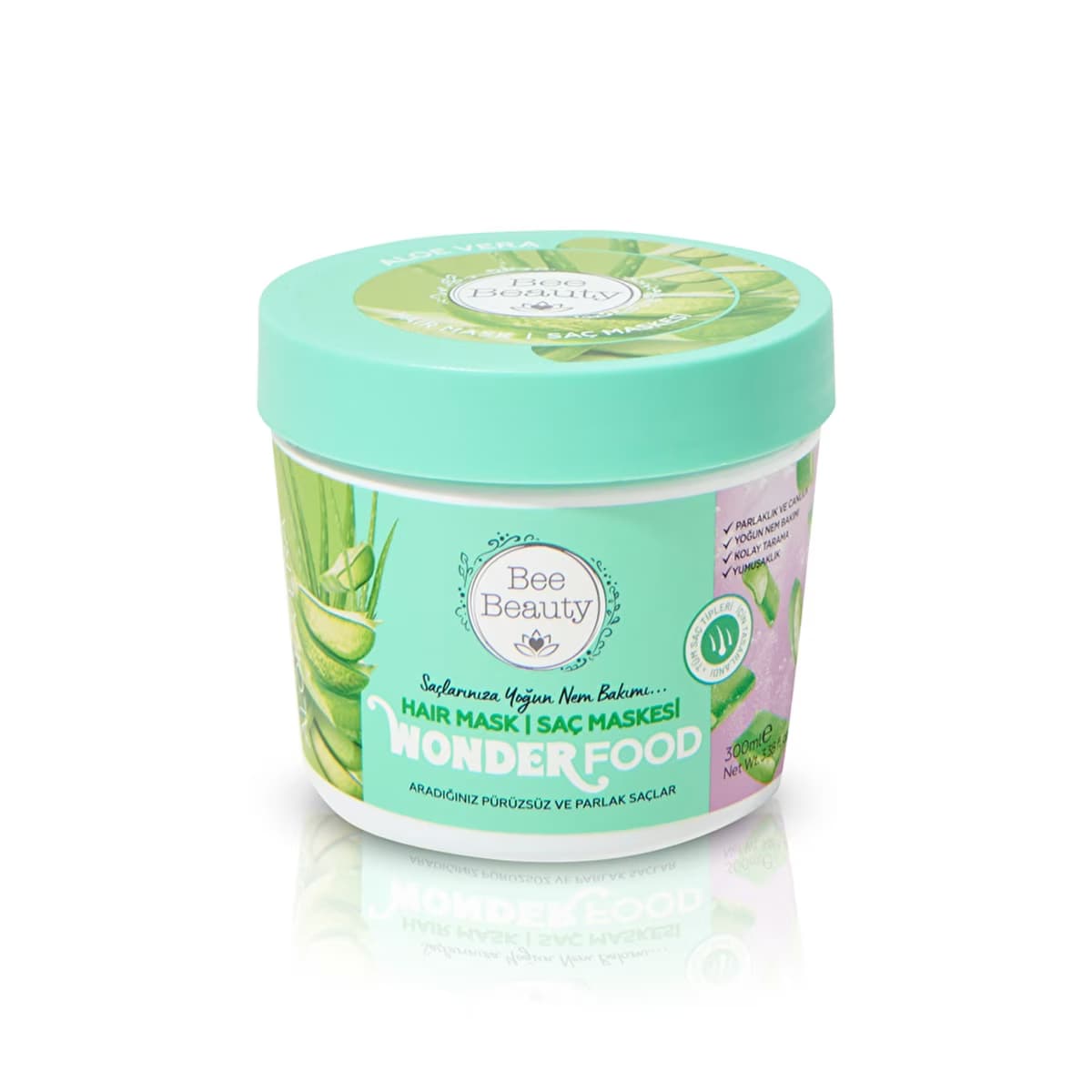 Bee Beauty Wonder Food Aloe Vera Juice Saç Maskesi 300 ml - Gratis