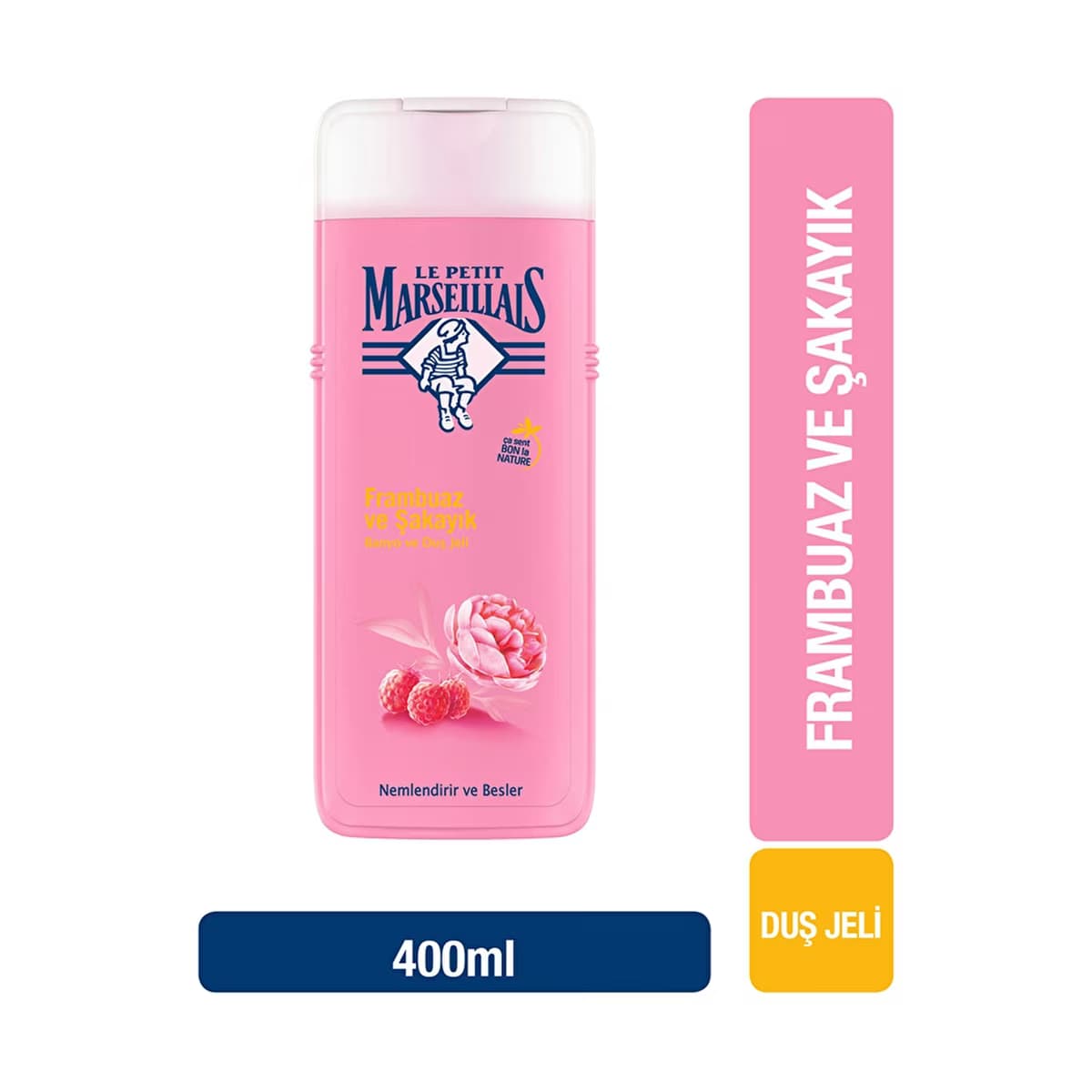 Le Petit Marseillais Duş Jeli Frambuaz ve Şakayık 400 ml - Gratis