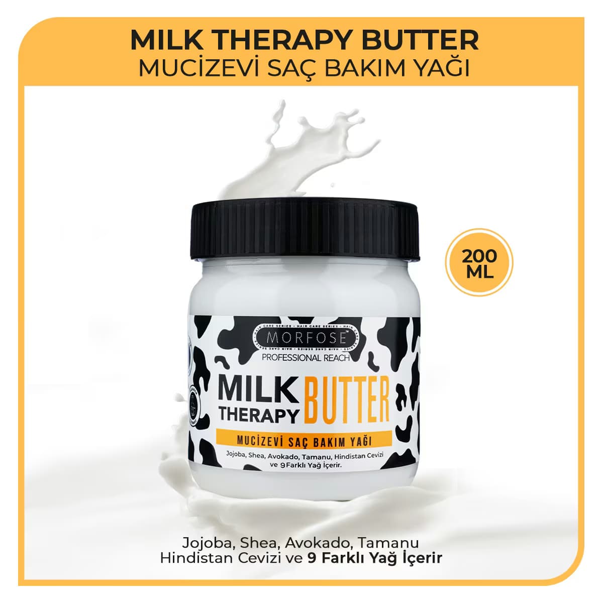 Morfose Milk Therapy Butter Mucizevi Saç Bakım Yağı 200 ml