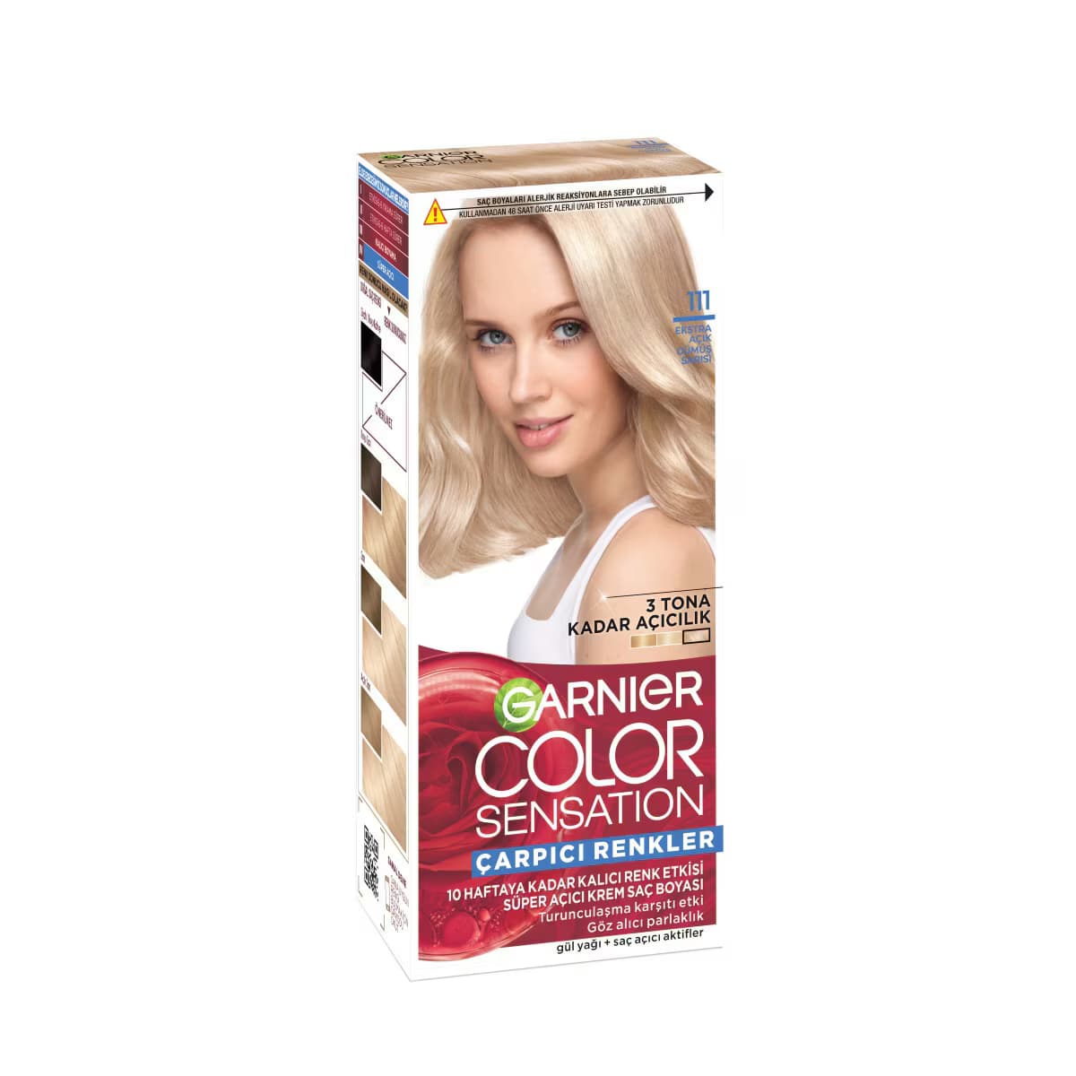 Garnier Çarpıcı Renkler Saç Boyası 111 Ekstra Açık Gümüş Sarısı