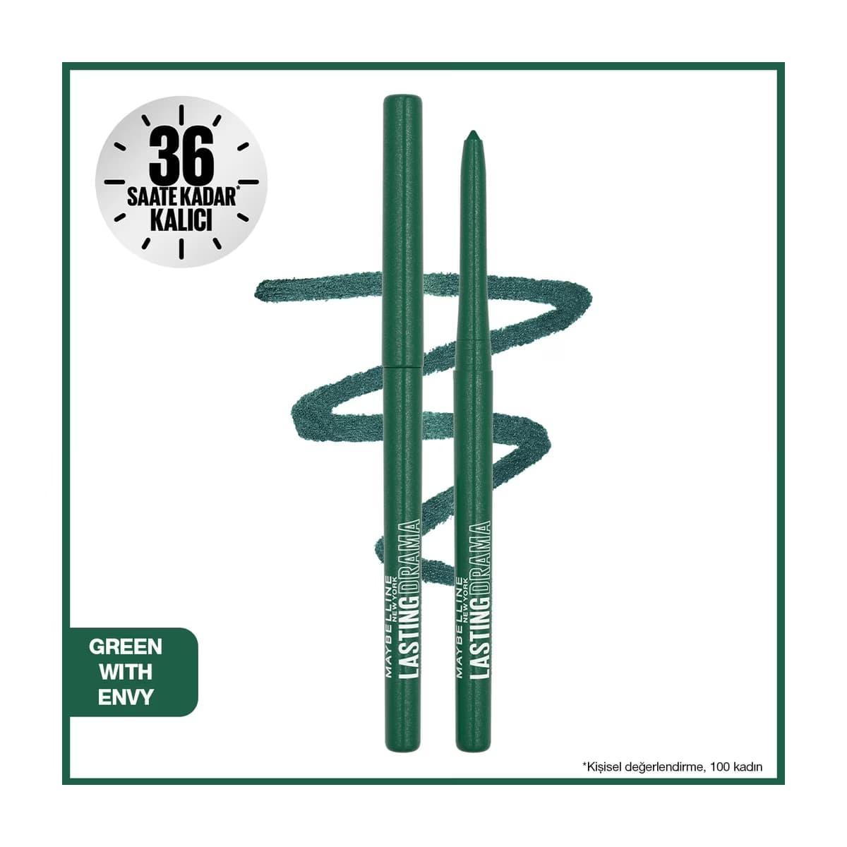 Maybelline New York Lasting Drama Automatic Liner Göz Kalemi Green with Envy - Gratis