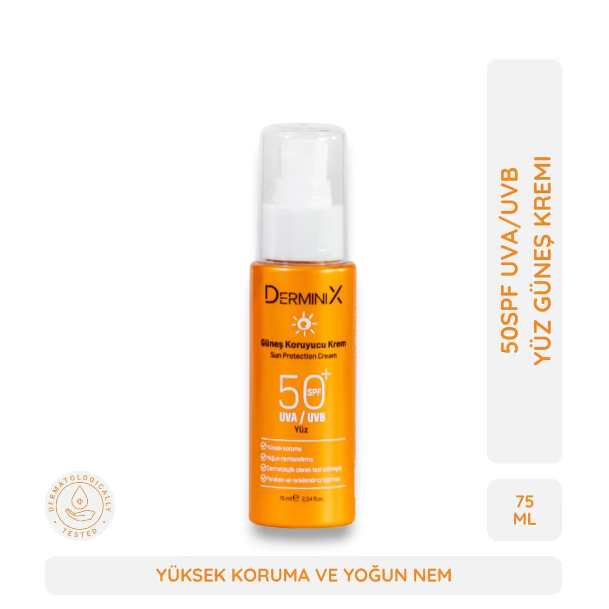 Derminix Yüz Güneş Koruyucu Sprey Krem Spf50+ 75 ml