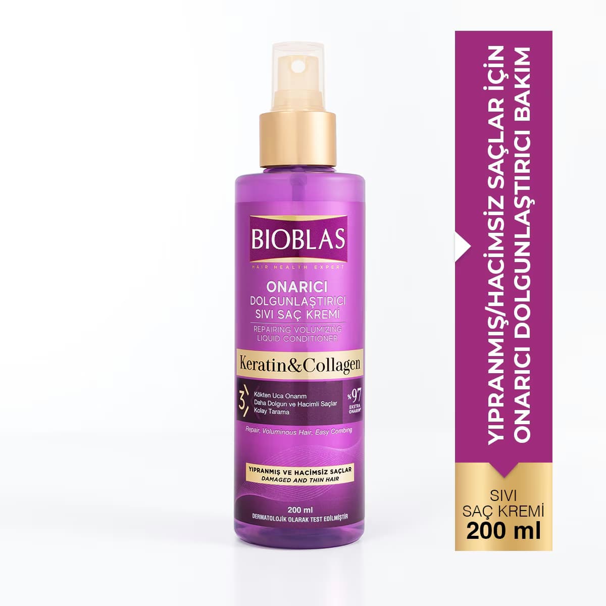 Bioblas Sıvı Saç Kremi Kolajen ve Keratin 200 ml