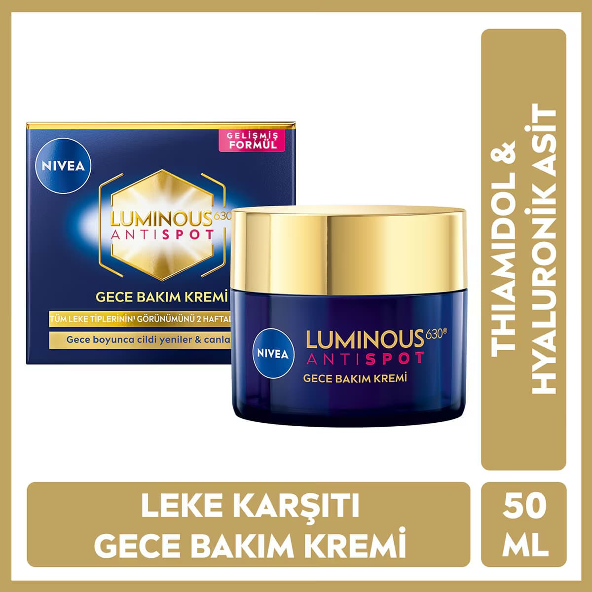 Nivea Luminous630 Leke Karşıtı Gece Bakım Kremi 50 ml