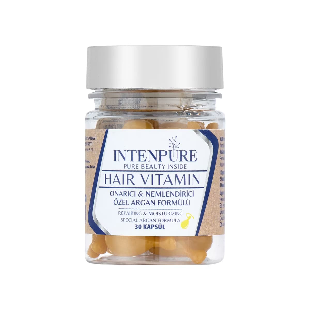 Intenpure Onarıcı ve Nemlendirici Saç Vitamini 30 Kapsül - Gratis