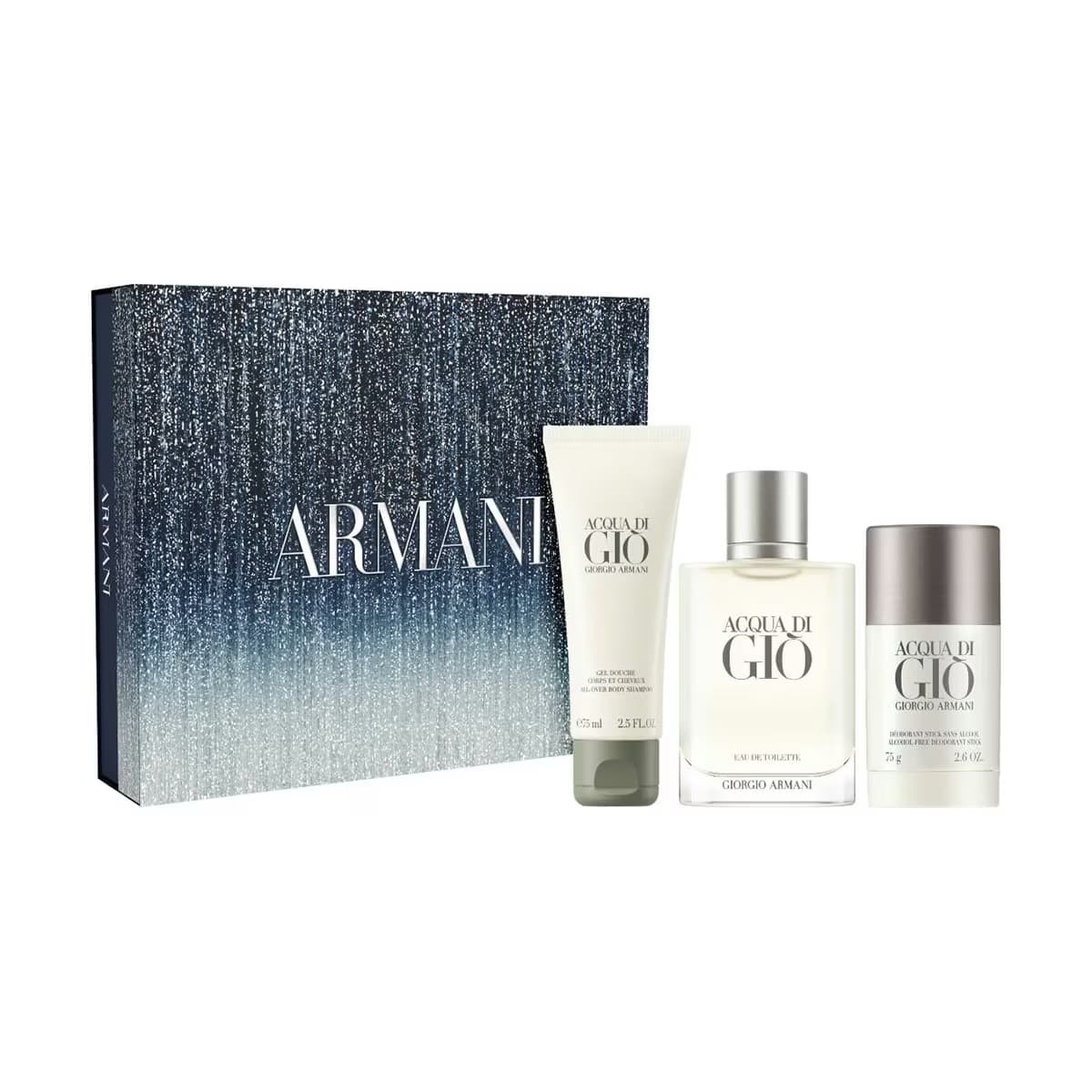 Giorgio Armani Acqua Di Gio Erkek Parfüm Set EDT 100 ml + Duş Jeli 75 ml + Deodorant Stick 75 g