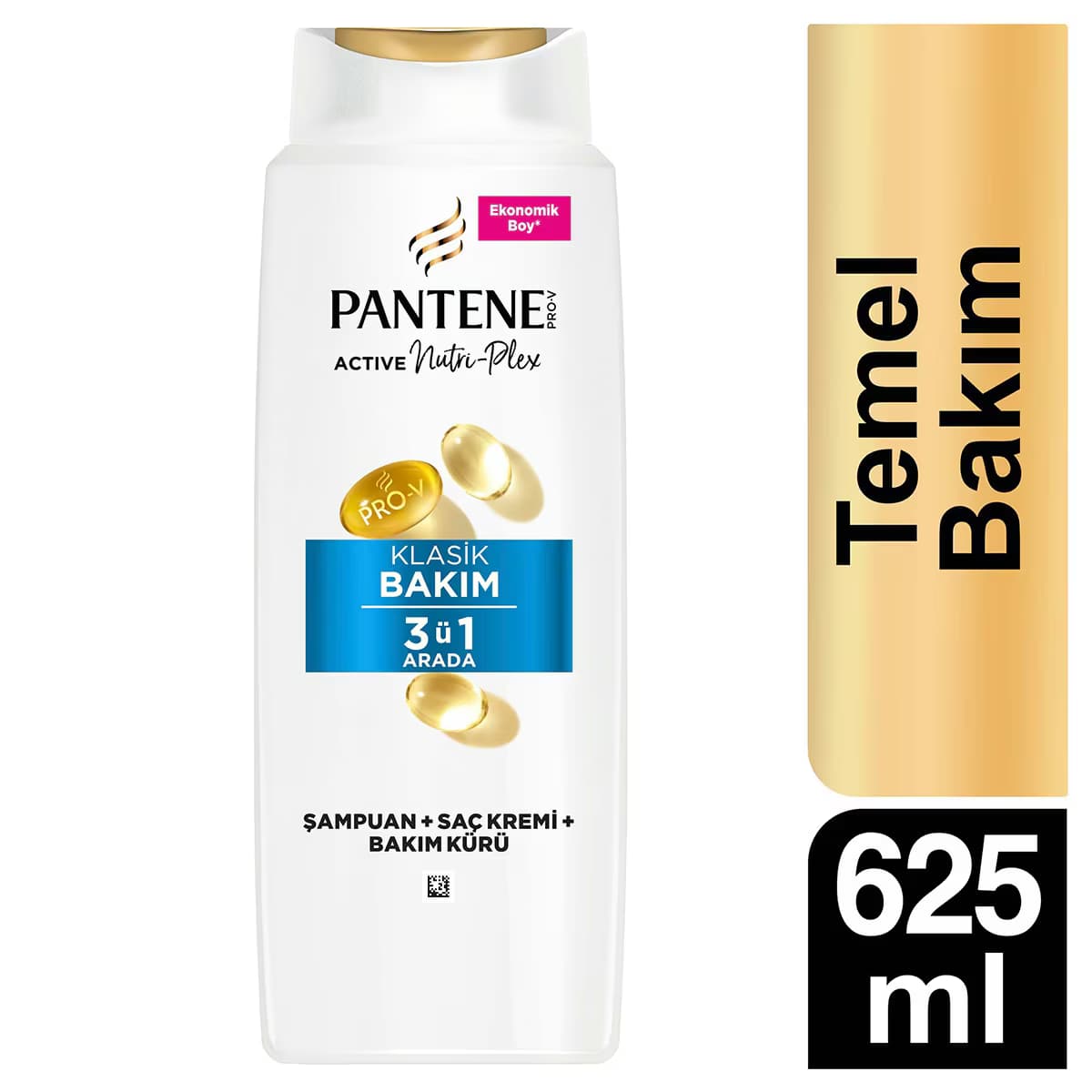 Pantene Şampuan Temel Bakım 3'ü 1 Arada 625 ml