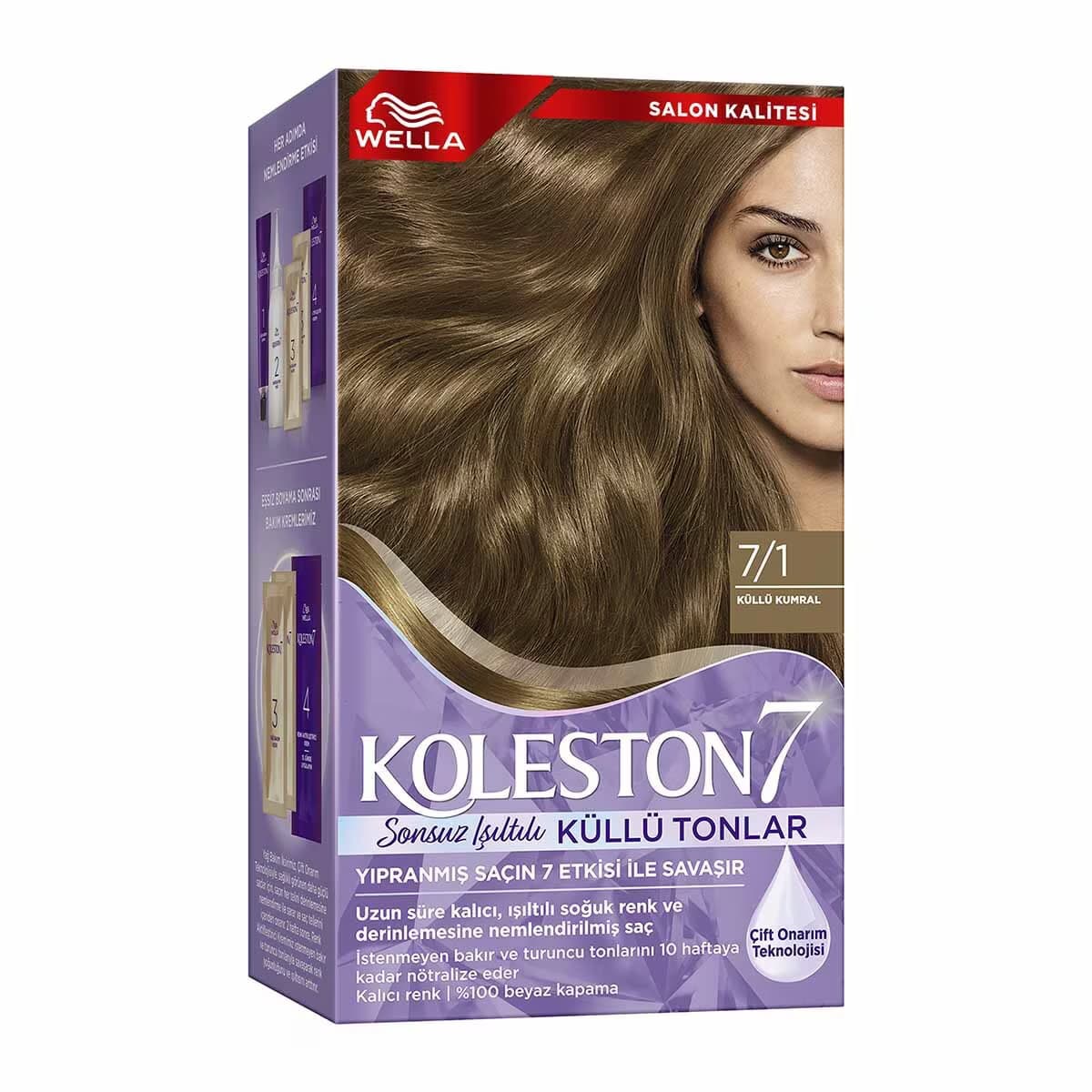 Wella Koleston Kit Saç Boyası Küllü Kumral 7/1
