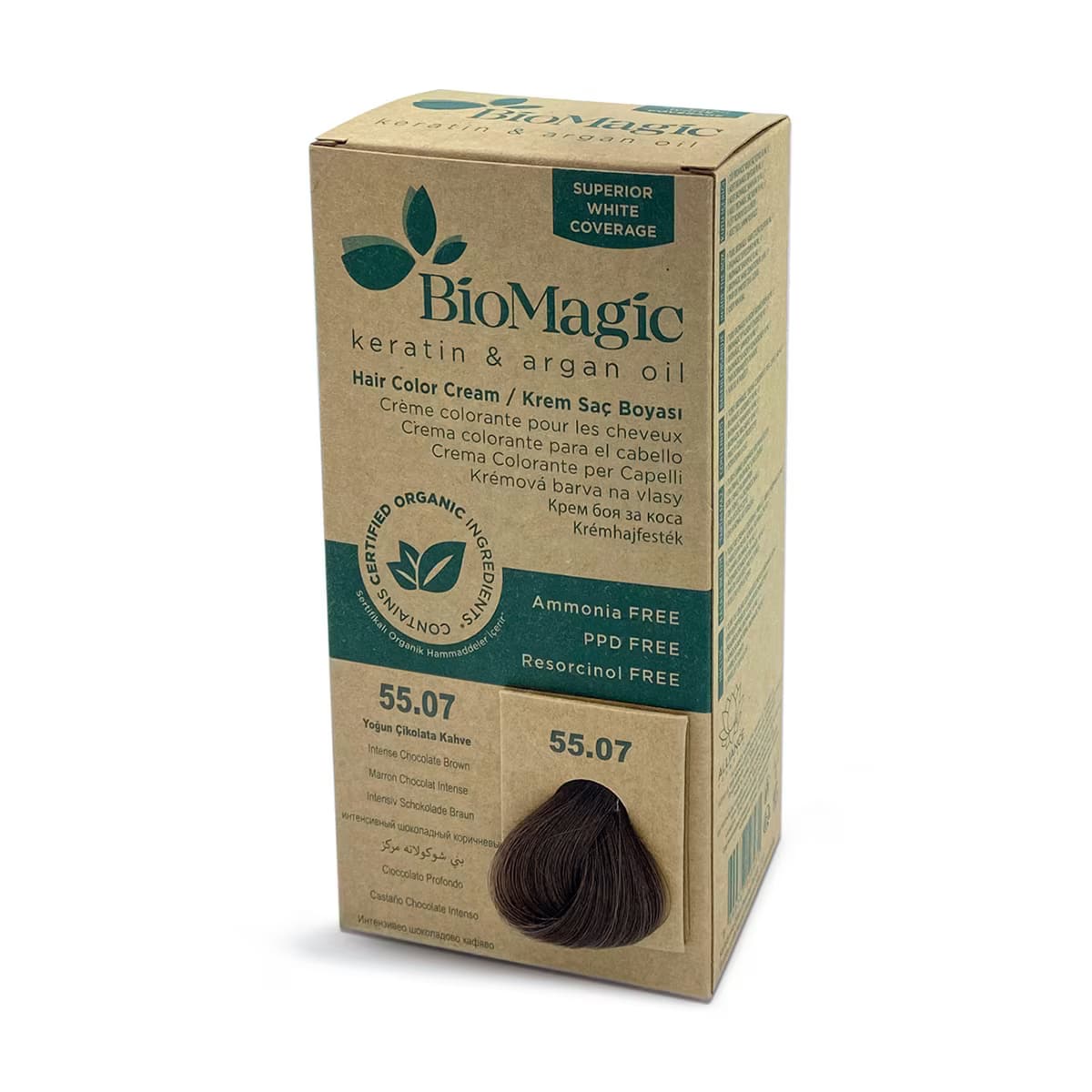 Biomagic Saç Boyası Yoğun Çikolata Kahve No: 55.07