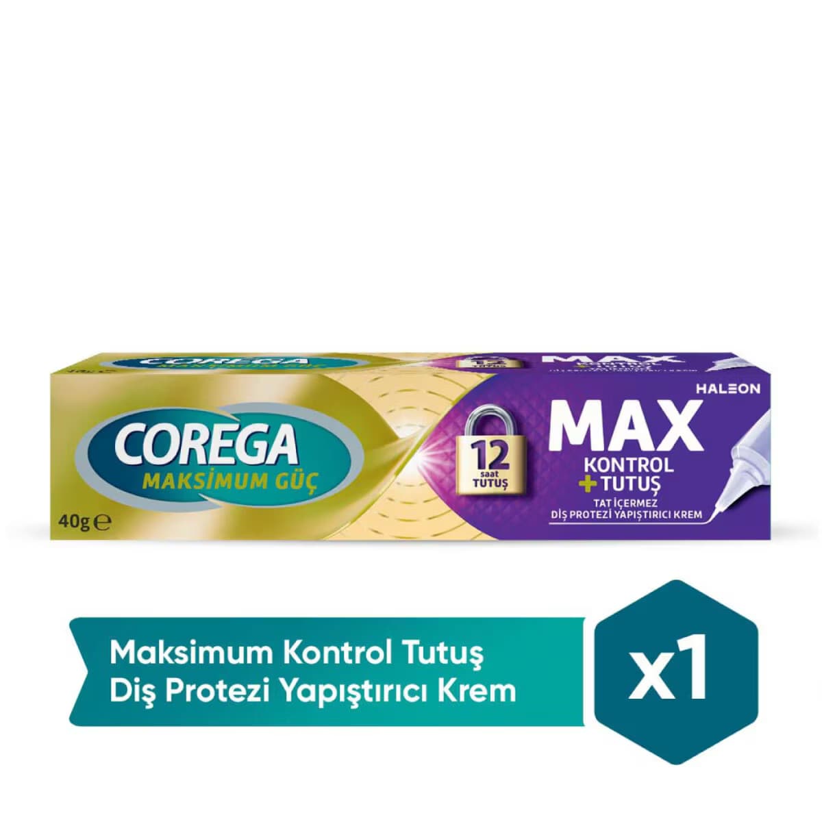 Corega Maksimum Kontrol Diş Protezi Yapıştırıcı Krem 40 gr