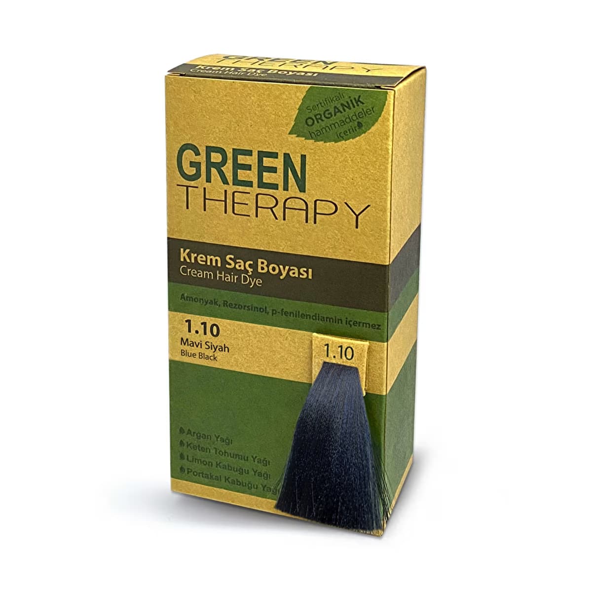 Green Therapy Krem Saç Boyası 1.10 Mavi Siyah - Gratis