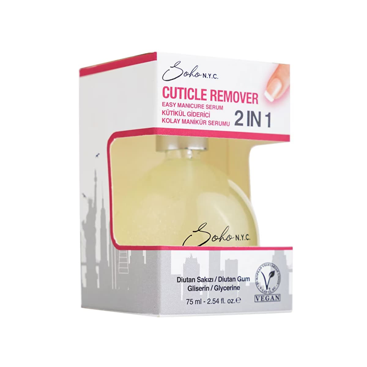 Soho N.Y.C. Tırnak Kütikül Giderici Serum Cuticle Remover 75 ml - Gratis
