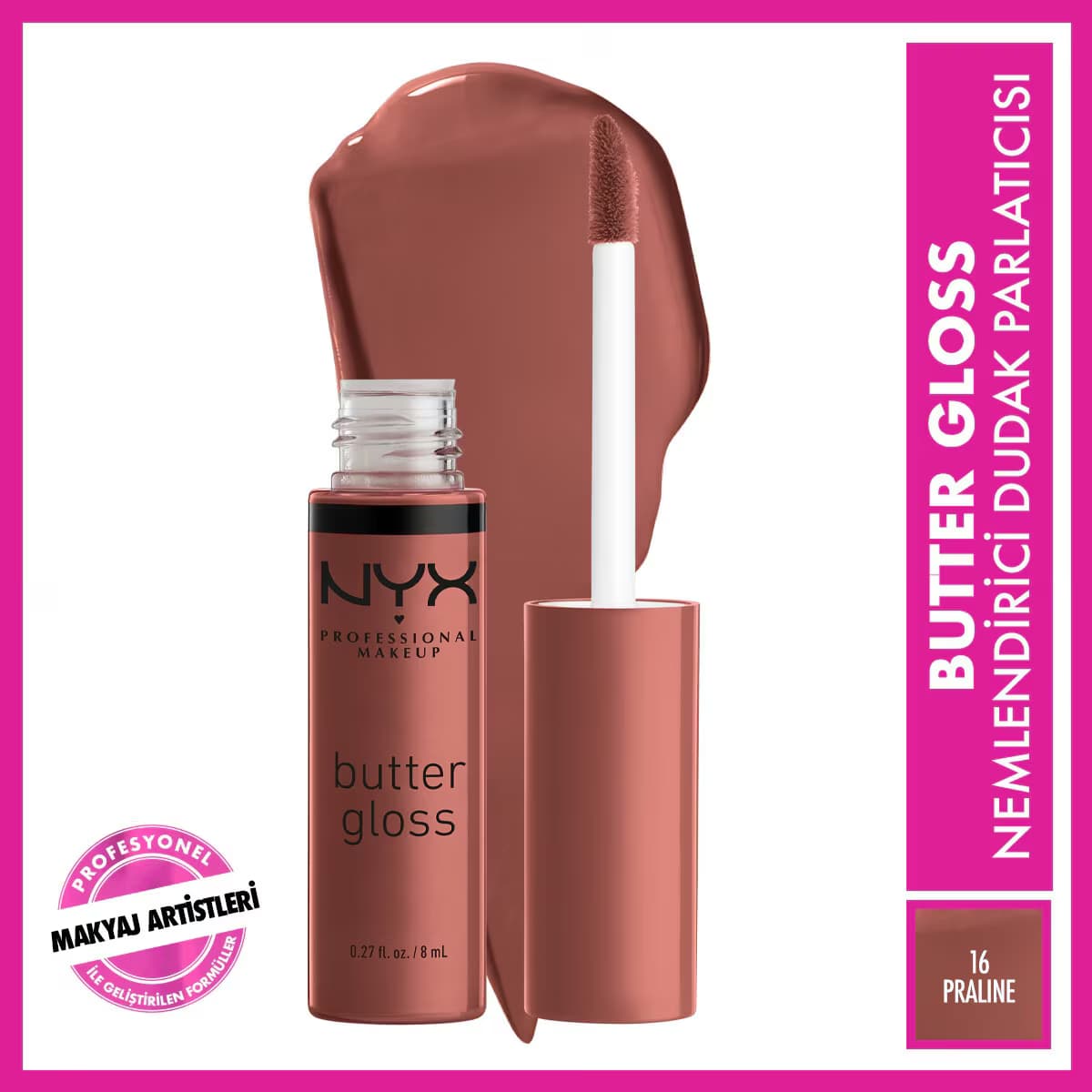 Nyx Professional Makeup Butter Dudak Parlatıcısı Gloss Praline