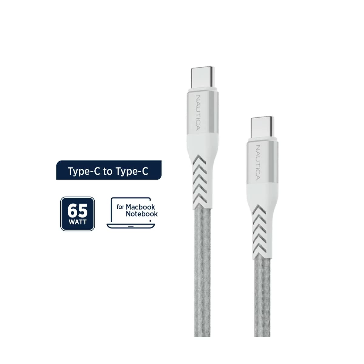 Nautica C400 Type-C Beyaz Şarj Kablosu - Gratis