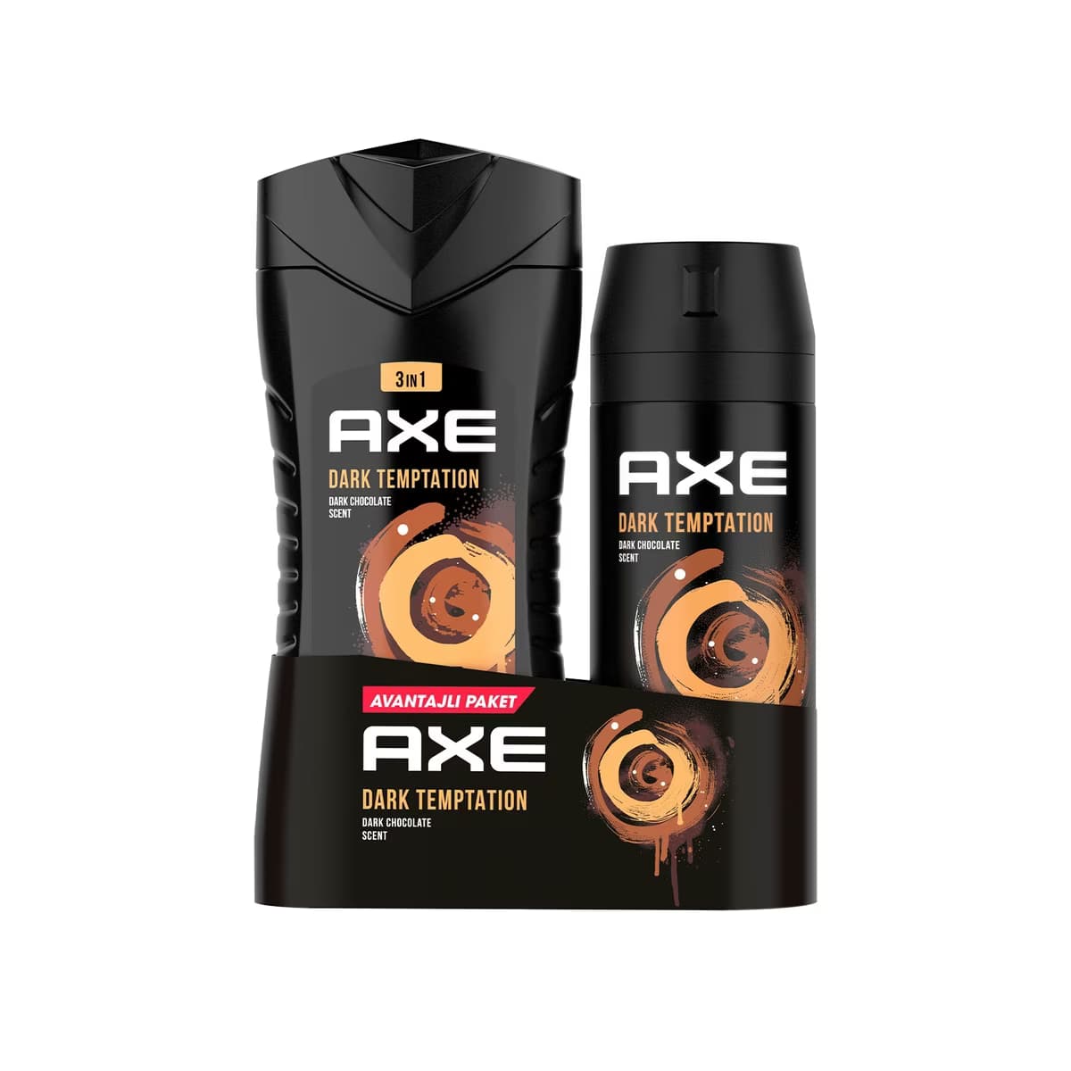 Axe Dark Temptation Sprey Deodorant 150 ml + Duş Jeli 250 ml - Gratis