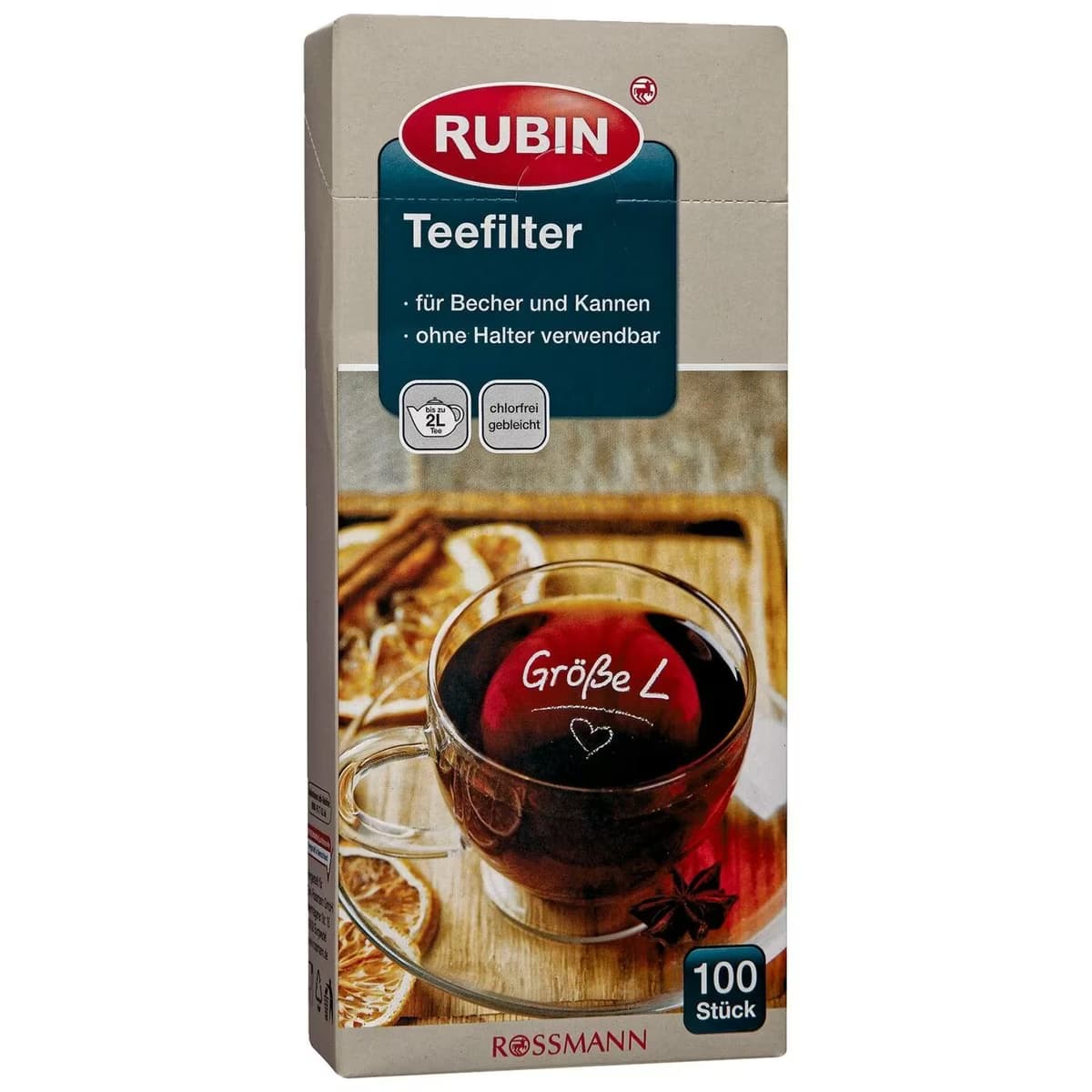 Rubin Çay Filtresi Büyük Boy 100'lü