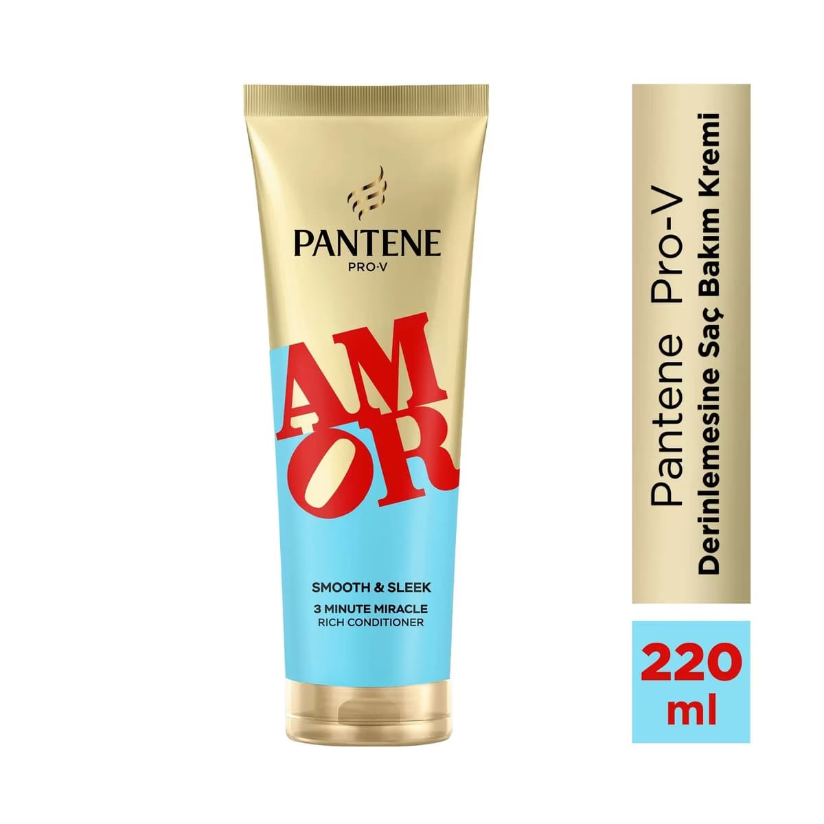 Pantene Amor Yumuşak ve Pürüzsüz 3 Dakikalık Mucize Saç Bakım Kremi 220 ml - Gratis