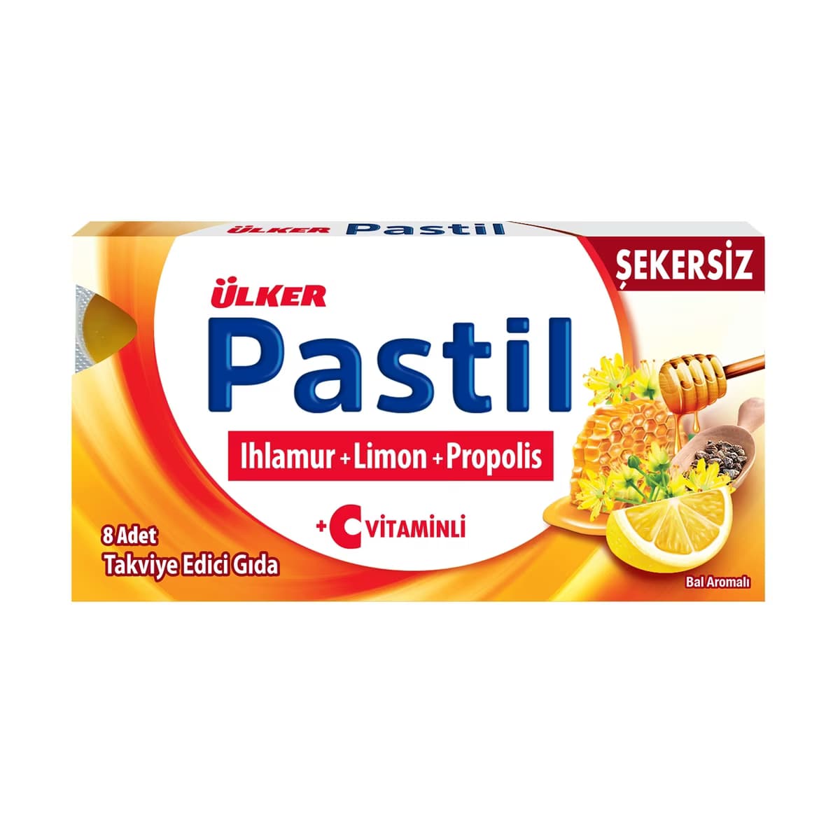 Ülker Pastil Ihlamur Limon Propolis 8 Adet - Gratis