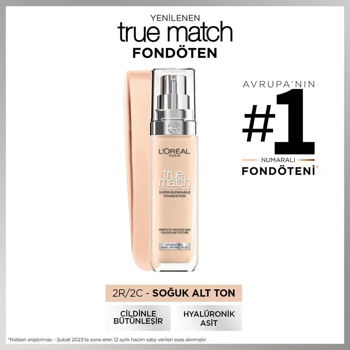 L'Oreal Paris True Match Bakım Yapan Fondöten 2R Rose Vanilla