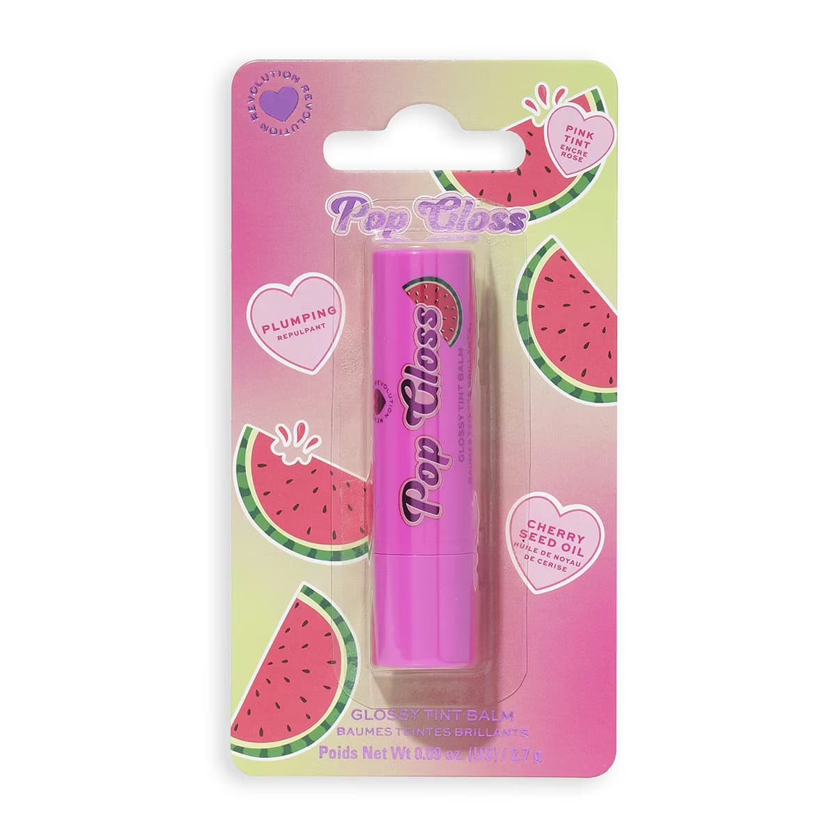 I Heart Revolution Pop Gloss Balm Watermelon Pink