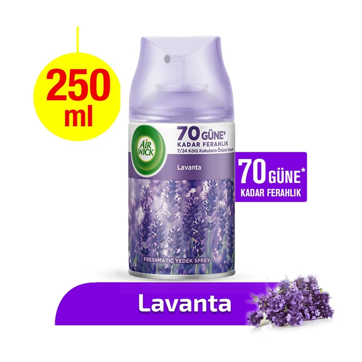 Air Wick Freshmatic Lavanta Yedek Sprey 250 ml - Gratis