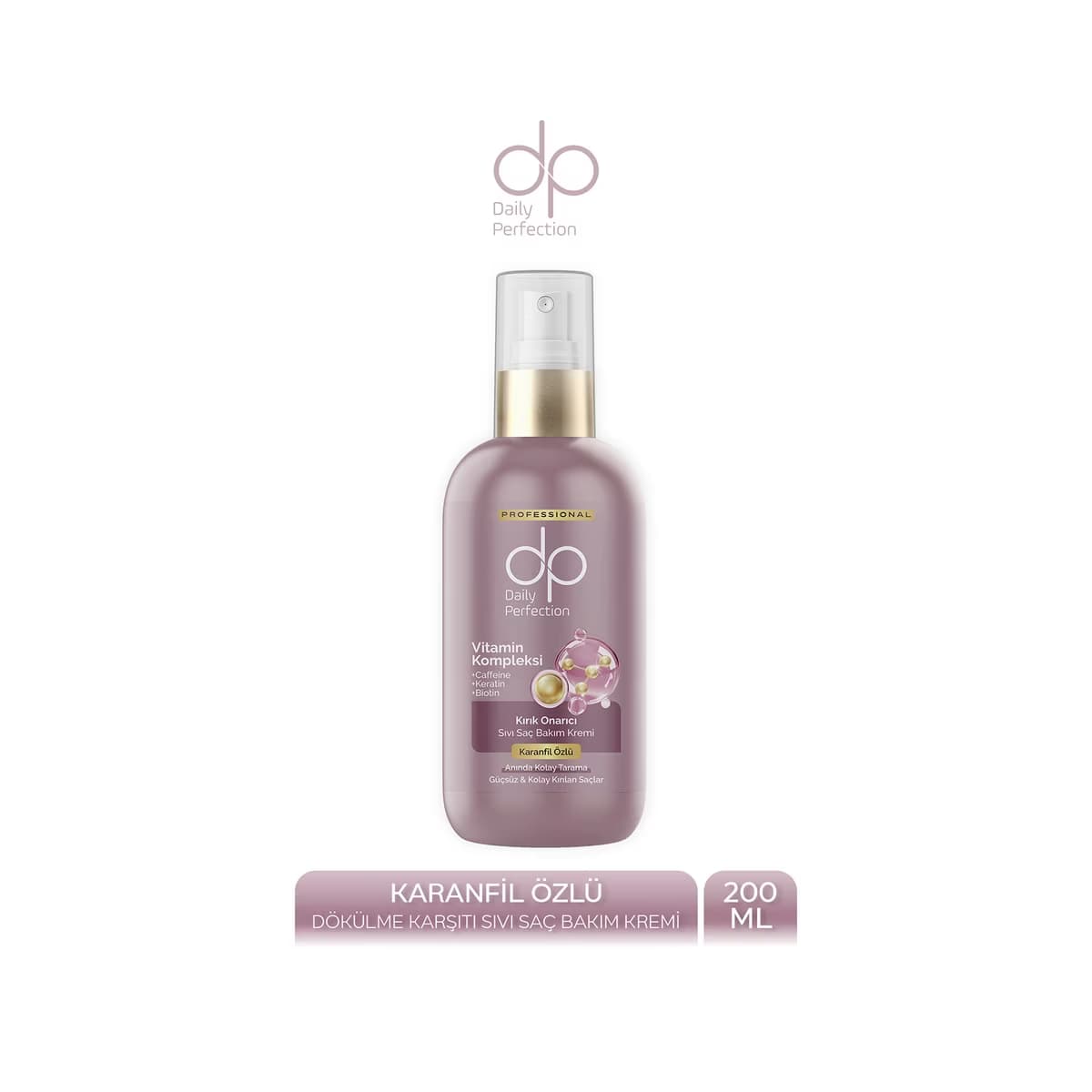 Dp Durulanmayan Kırık Onarıcı Sıvı Saç Kremi Karanfil 200 ml - Gratis