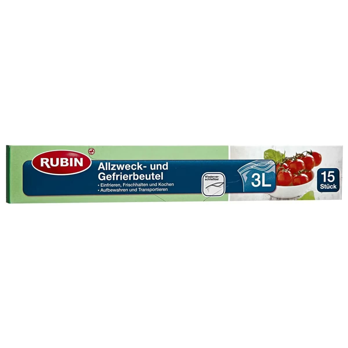 Rubin Kilitli Poşet - 3 Litre Çok Amaçlı 15'li