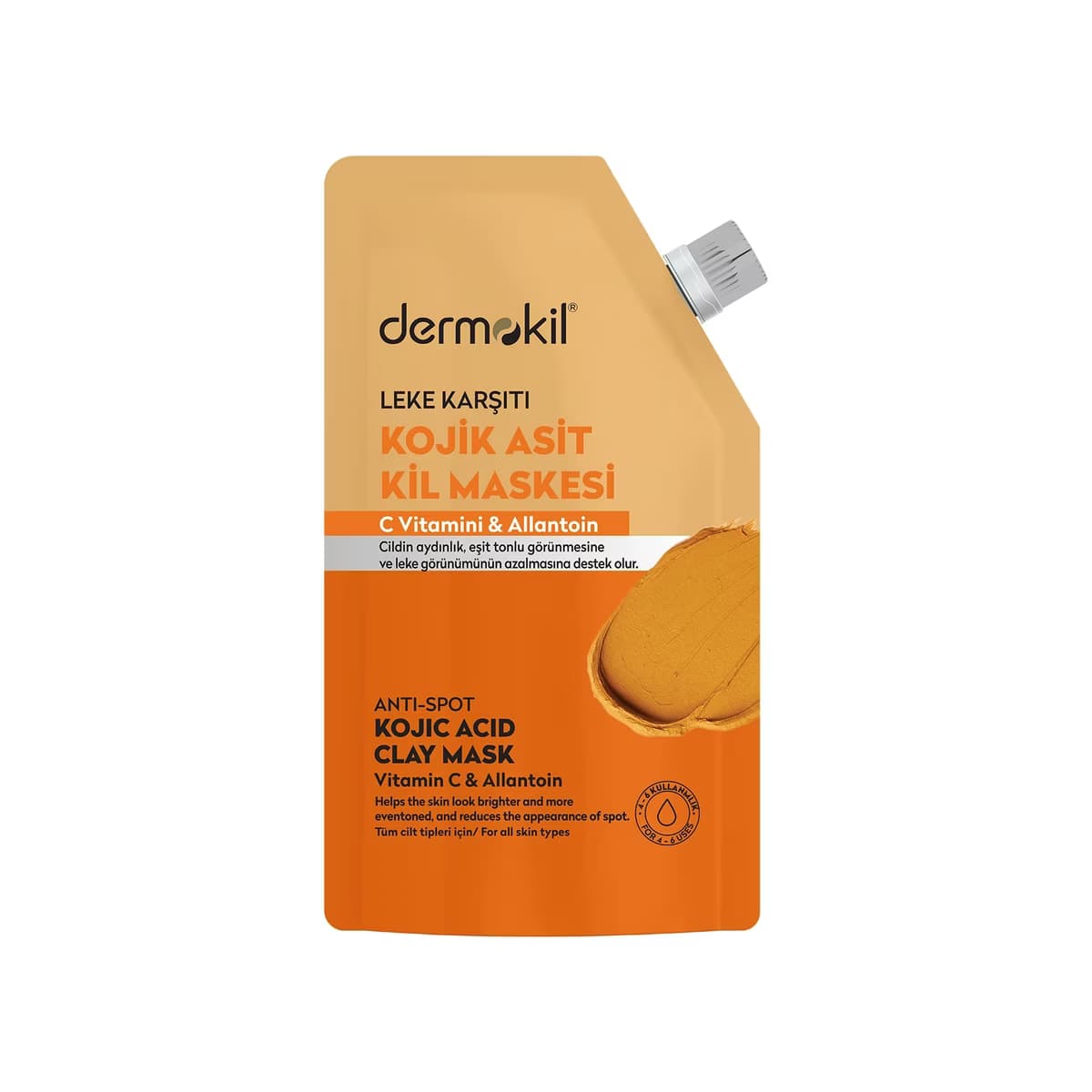 Dermokil Kojik Asit Leke Karşıtı Kil Yüz Maskesi 50 ml - Gratis