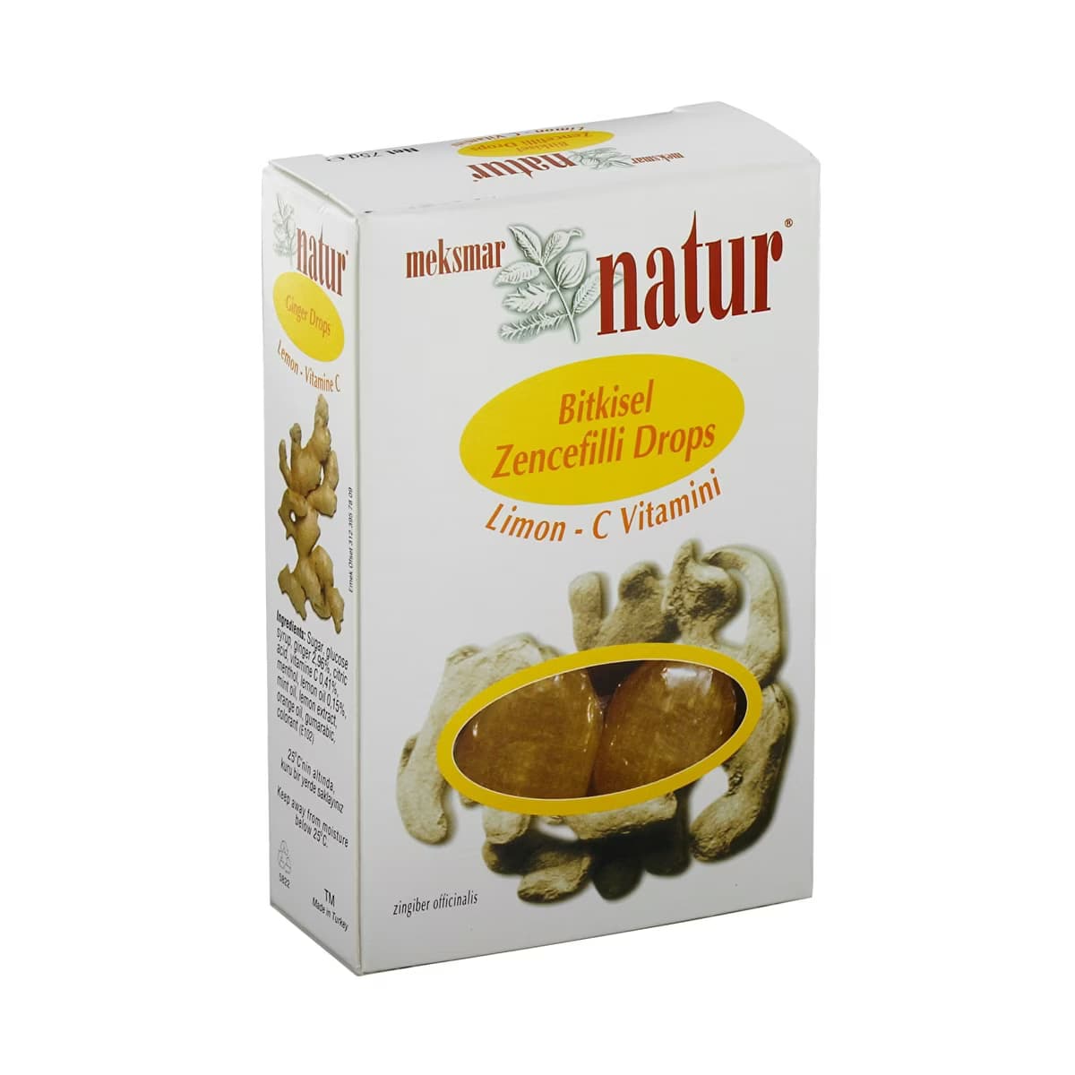 Meksmar Natur Limon Aromalı C Vitaminli Pastil 75 gr - Gratis