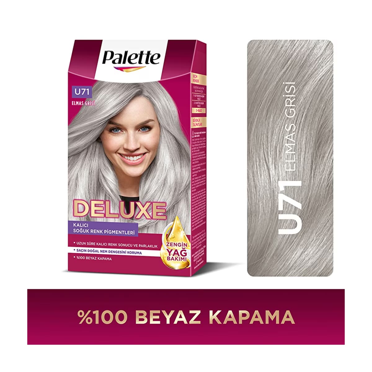 Palette Deluxe Saç Boyası U71 Elmas Grisi - Gratis