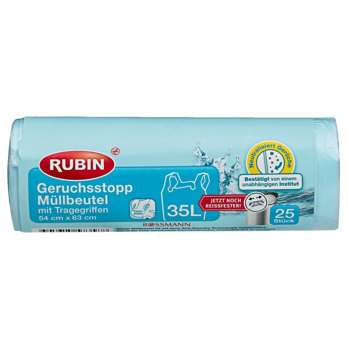Rubin Çöp Torbası Koku Hapsedici - 35 Litre 54x63 cm 25 Adet