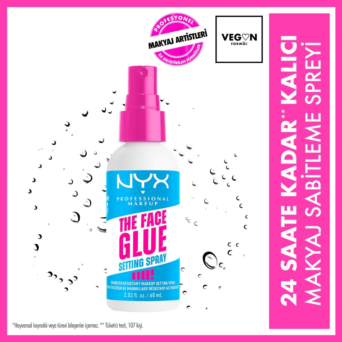 Nyx Professional Makeup The Face Glue Sabitleyici Sprey