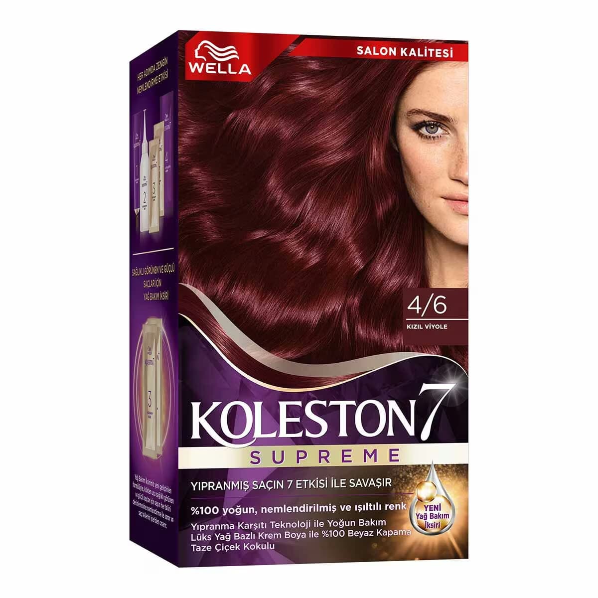 Wella Koleston Kit Saç Boyası Kızıl 4/ 6