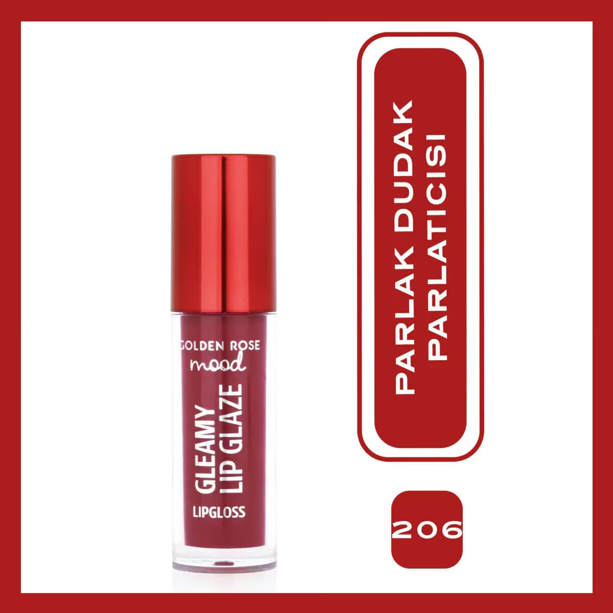 Golden Rose Mood Gleamy Dudak Parlatıcısı No: 206 Plum Glaze