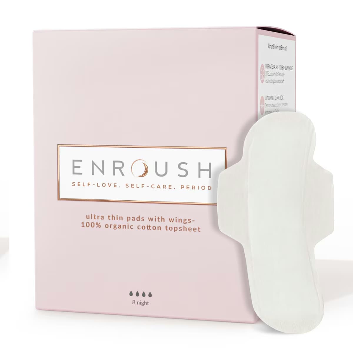 Enroush Organik Ped Gece 8'li
