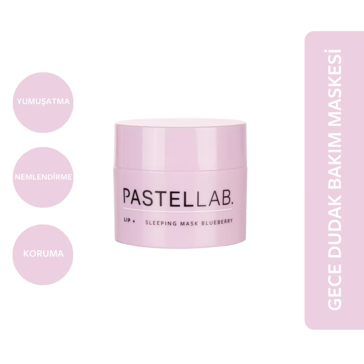 Pastellab. Lip Sleeping Mask Dudak Bakım Maskesi Blueberry