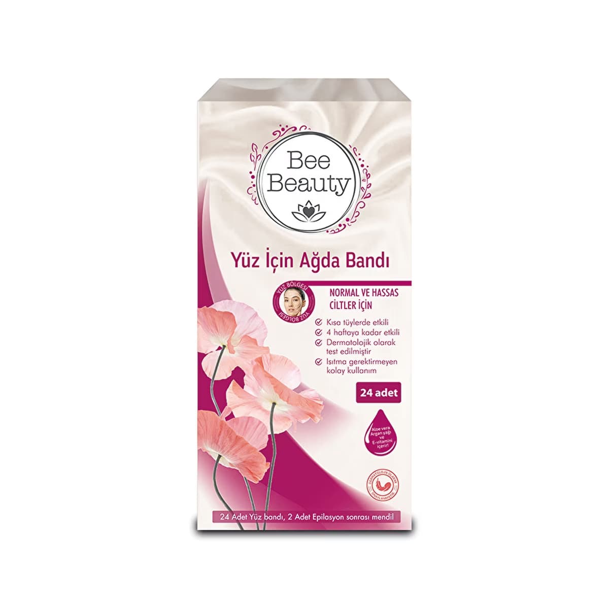 Bee Beauty Yüz İçin Ağda Bandı 24'lü - Gratis