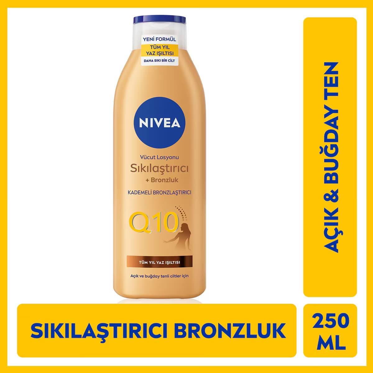 Nivea Q10 Sıkılaştırıcı ve Bronzlaştırıcı Vücut Losyonu 250 ml