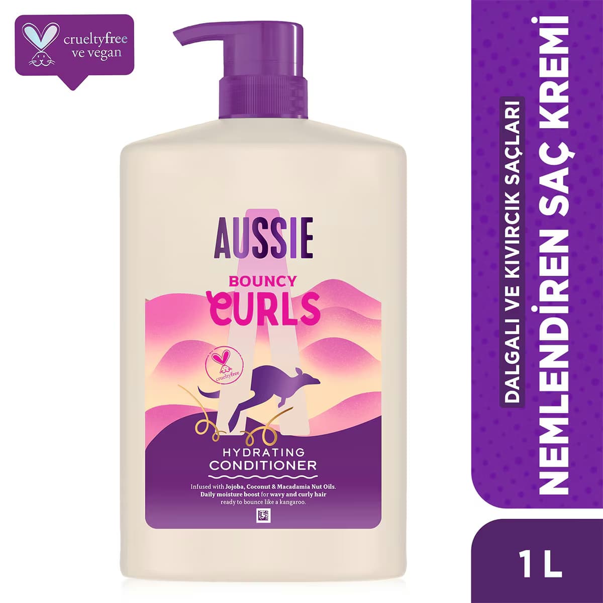 Aussie Bouncy Curls Nemlendiren Saç Kremi 1 lt