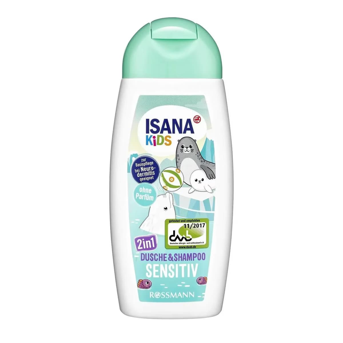 Isana Kids Şampuan ve Duş Jeli 2'si Bir Arada, Çok Hassas Cilt 200 ml