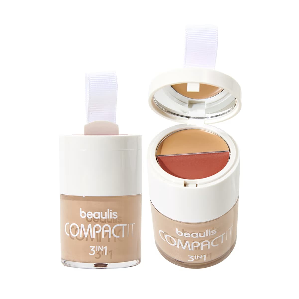Beaulis Compact It Fondöten & Allık & Kapatıcı 115 Natural Beige - Gratis
