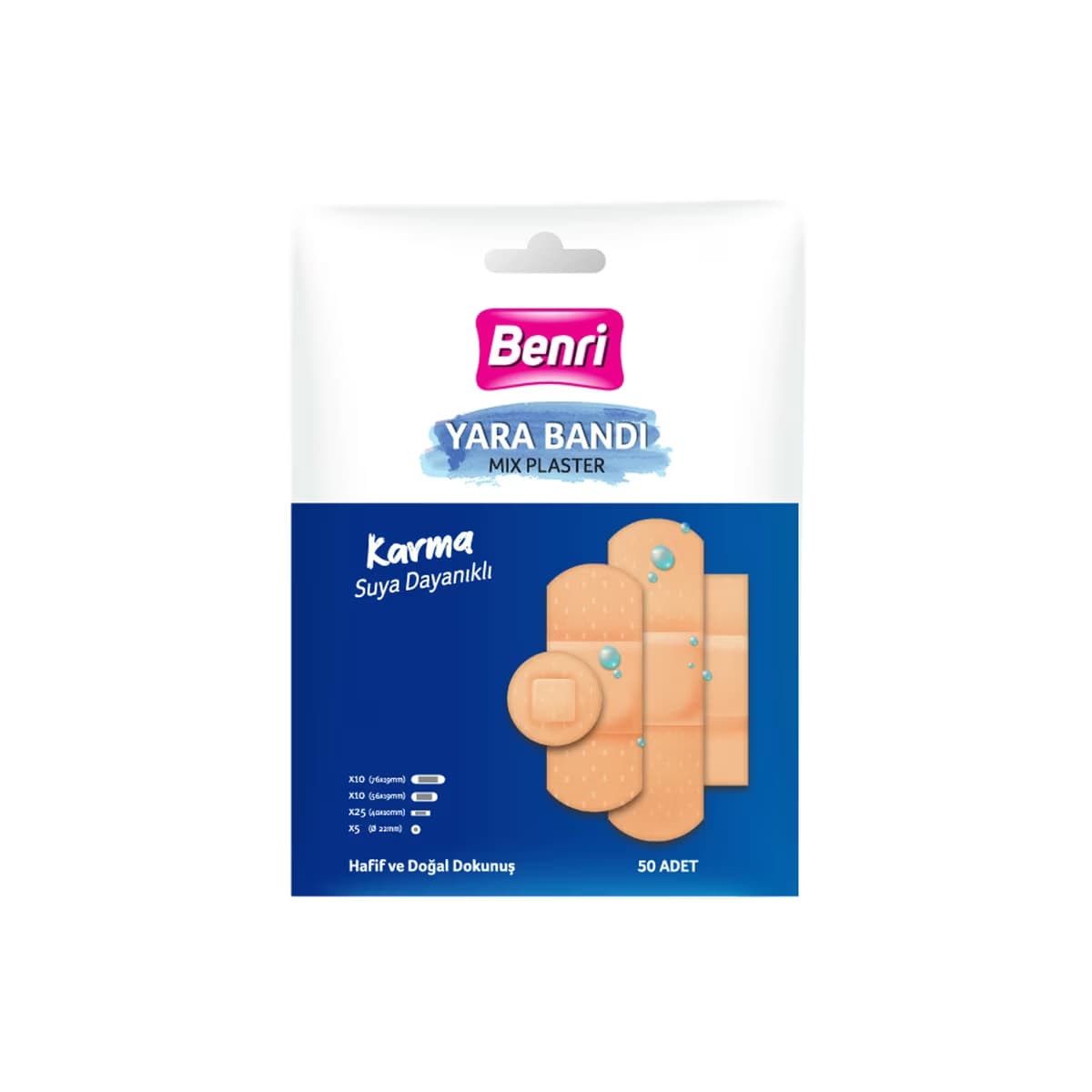 Benri Karma Yara Bandı 50'li - Gratis